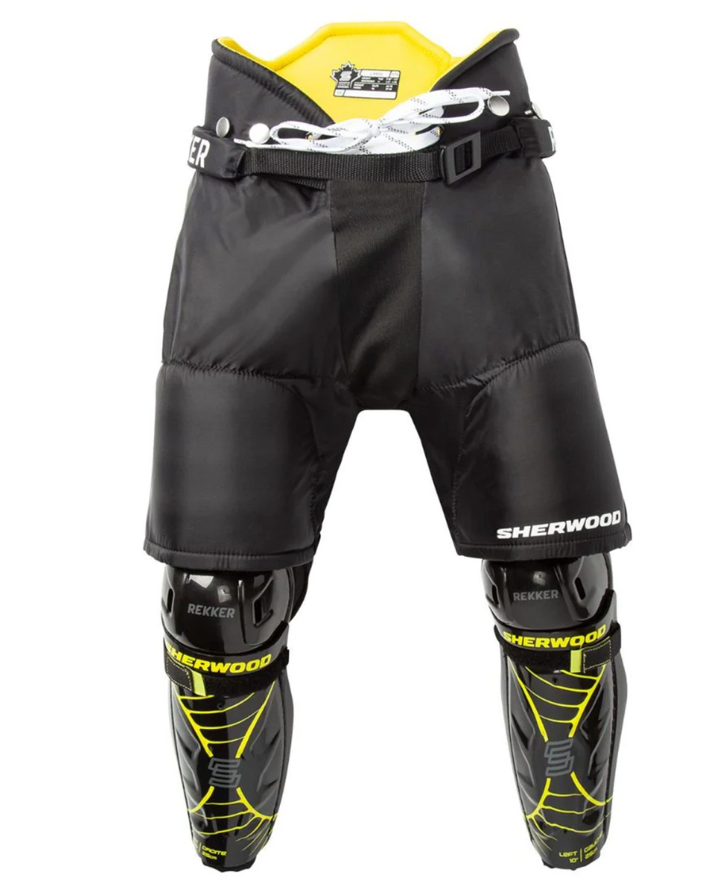 Sherwood Rekker Elite youth hockey pants with integrated shin guards