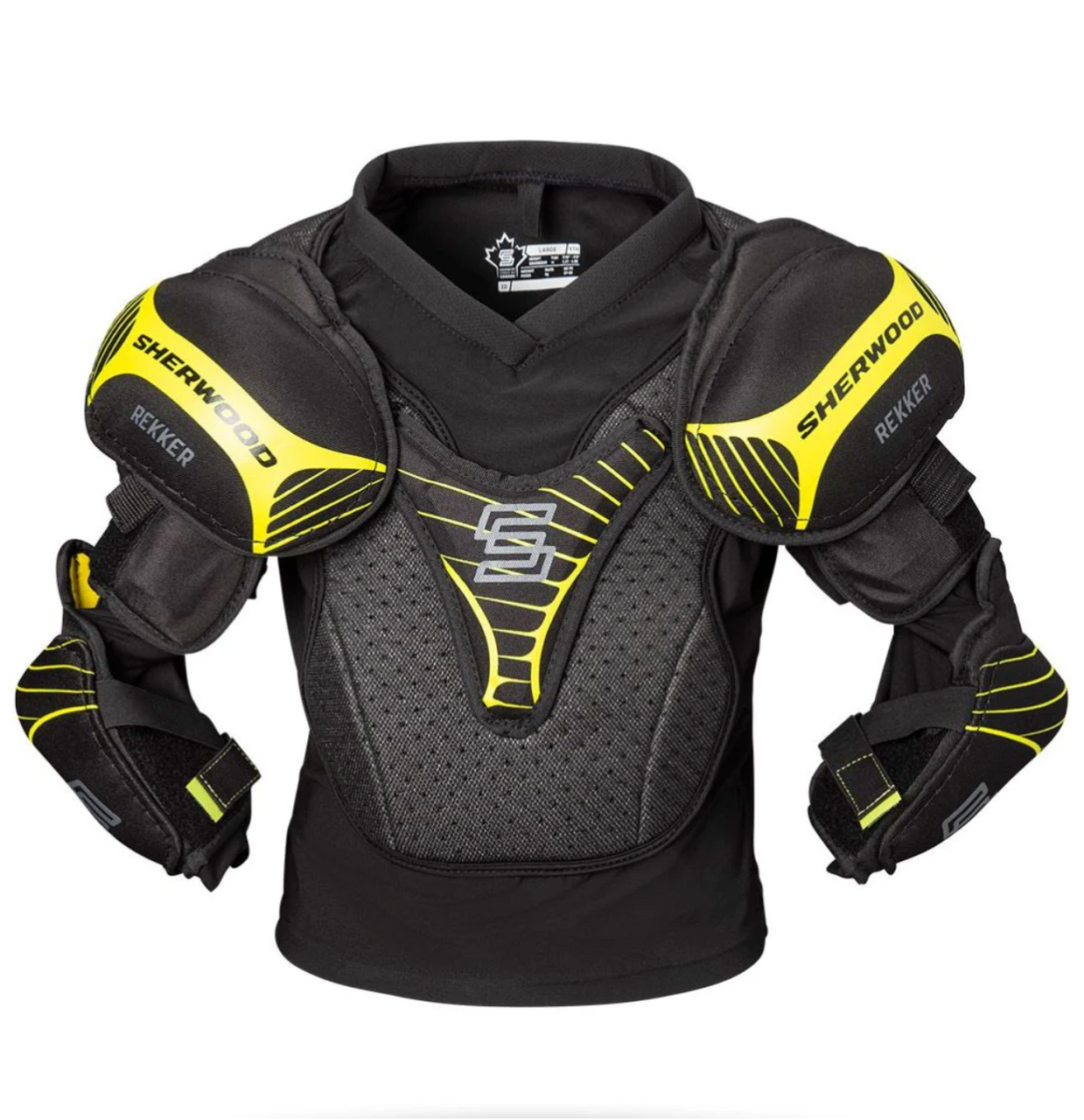 Sherwood Rekker Elite youth hockey baselayer with integrated shoulder and elbow pads