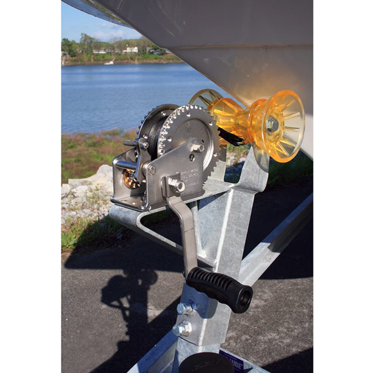 Seasense bow roller, vinyl bow roller, poly supreme bow roller, boat trailer roller, boat bow roller, non-marring poly vinyl roller, polyurethane bow roller, boat launch roller, trailer roller, boat protection roller, boat trailer accessories, bow roller 3 inch, bow roller 4 inch, bow roller hardware, boat trailer accessories