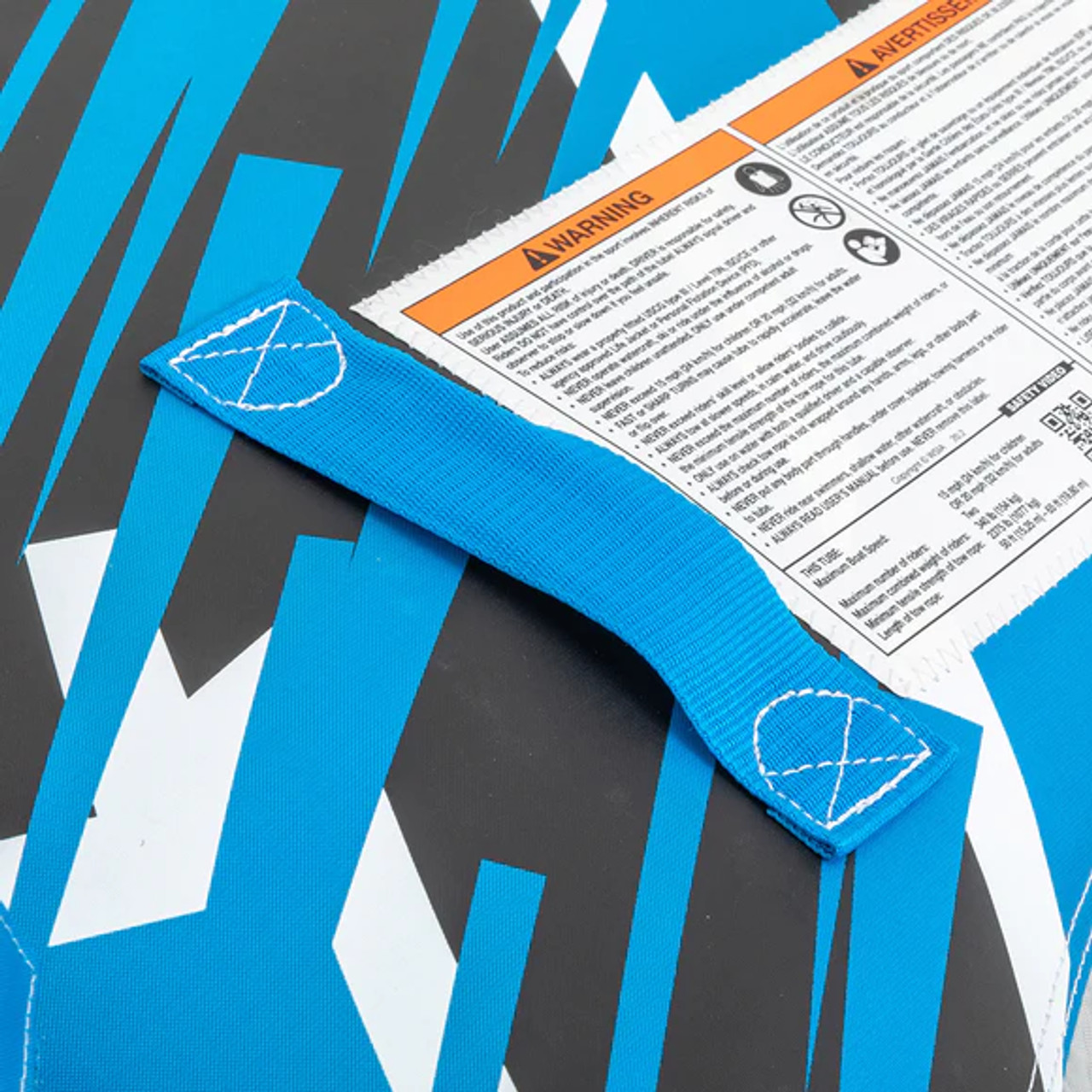 Airhead G-Force 2 inflated tube showing nylon cover and PVC construction