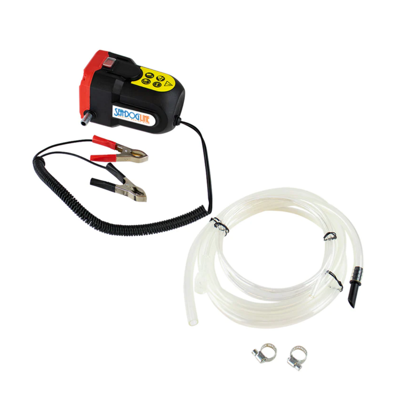 Sea-Dog oil change pump, 12V oil change pump, electric oil change pump, DIY oil change pump, portable oil pump, boat oil pump, oil drain pump for outboards, battery clips oil pump, self-priming oil pump, compact oil pump, sterndrive oil change pump, outboard oil pump, boat oil change tool, oil flow pump for boats, 12VDC oil pump, pump with hoses for boats, lightweight oil change pump, boat oil drain pump.