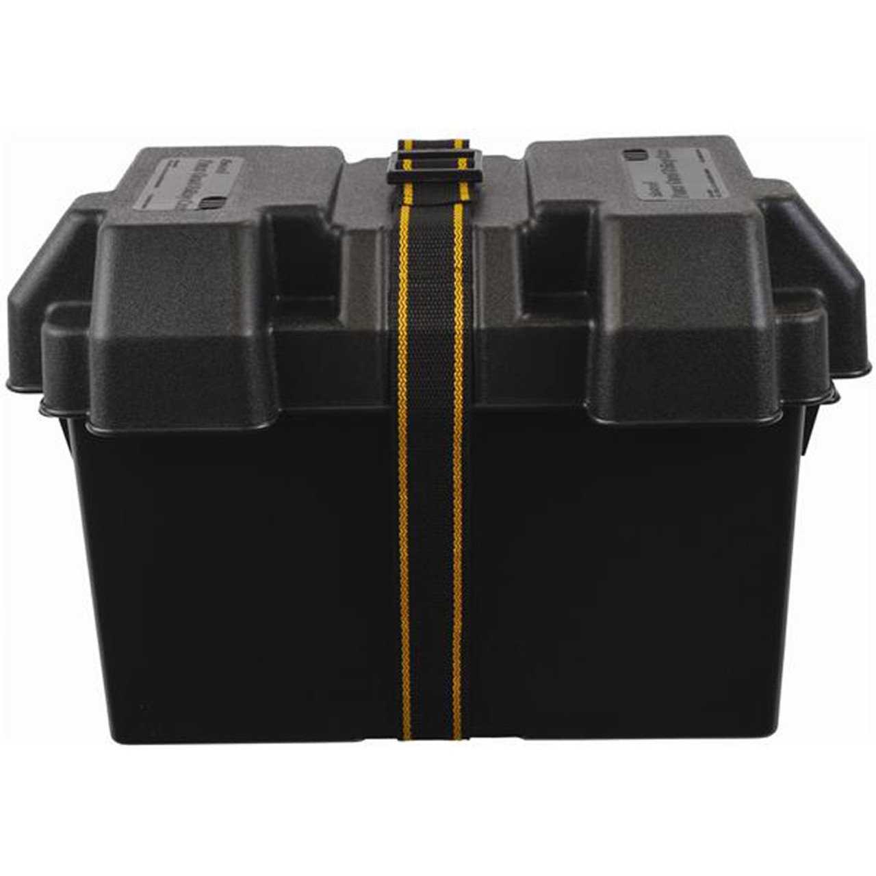Attwood Power Guard Battery Box, Series 24 and 27 battery box, vented battery box, polypropylene battery box, USCG-approved battery box, ABYC Standard E-10 battery box, battery hold-down box, acid-resistant battery box
