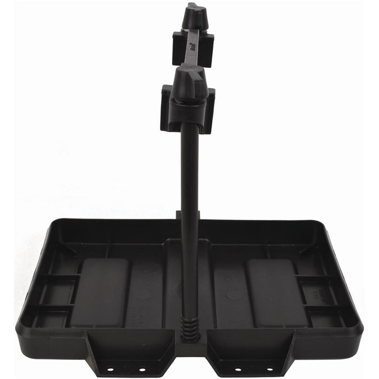 Attwood Battery Tray, battery tray with crossbar, non-corrosive battery tray, adjustable battery tray, ABYC Standard E-10 battery tray, U.S. Coast Guard battery tray, battery retention tray