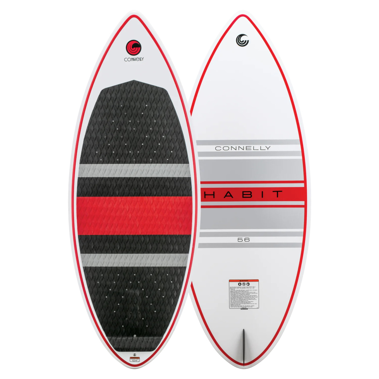 Connelly Habit Skim Board, skim board, fast skim board, loose skim board, technical skim board, EPS foam core skim board, compression construction skim board, full EVA pad skim board, center skim fin, skim design, quick spins skim board, flat rocker skim board, aggressive skim board, lightweight skim board, Connelly skim board.