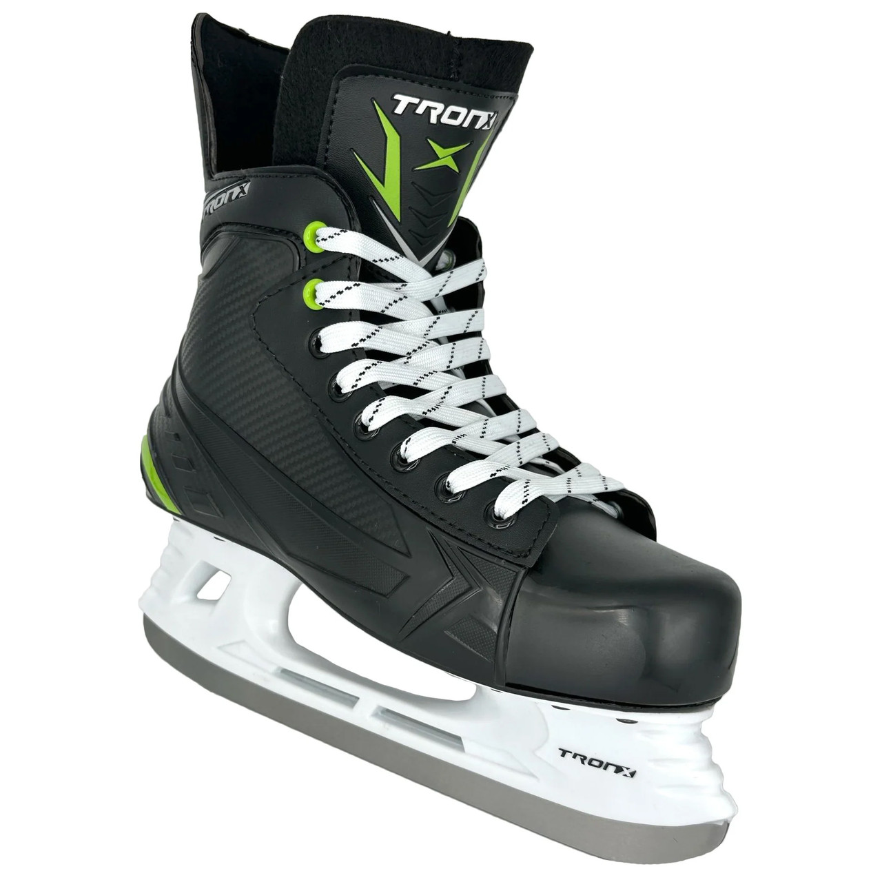 TronX Stryker 3.0, junior ice hockey skates, comfortable ice skates, durable hockey skates, high-performance skates, lightweight skates, stainless steel blades, hockey skates for beginners, skates for junior players, youth ice hockey skates, anatomically shaped skates, padded hockey skates, ice skates for learning