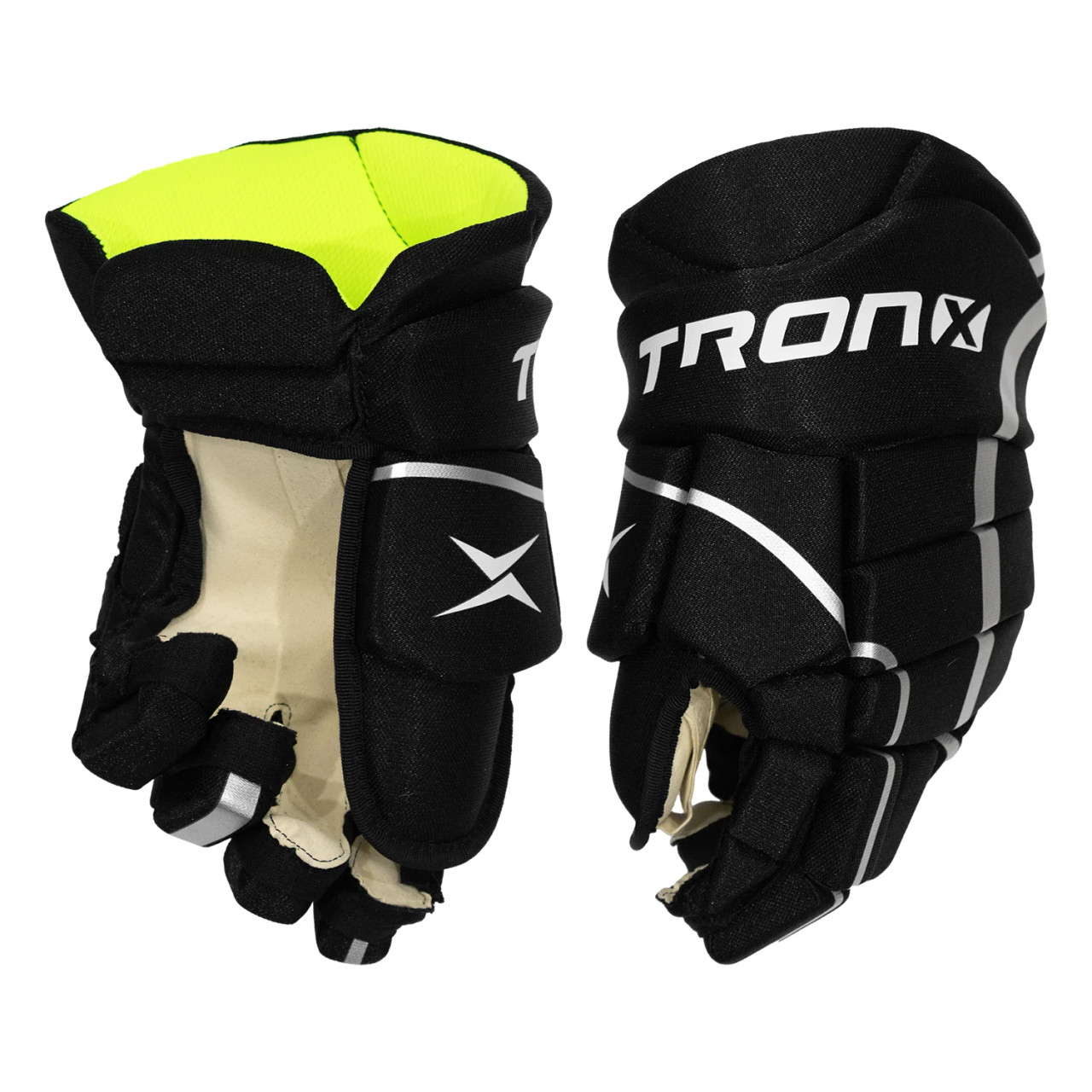 TronX Force Junior Hockey Gloves, youth hockey gloves, junior hockey gloves, hockey gloves for kids, lightweight hockey gloves, durable hockey gloves, comfortable hockey gloves, stickhandling gloves, protective hockey gloves, PU cushion foam liner, Duro-Last palm, hockey gloves with open cuff, hockey gloves with wrist mobility, recreational hockey gloves, best hockey gloves for juniors