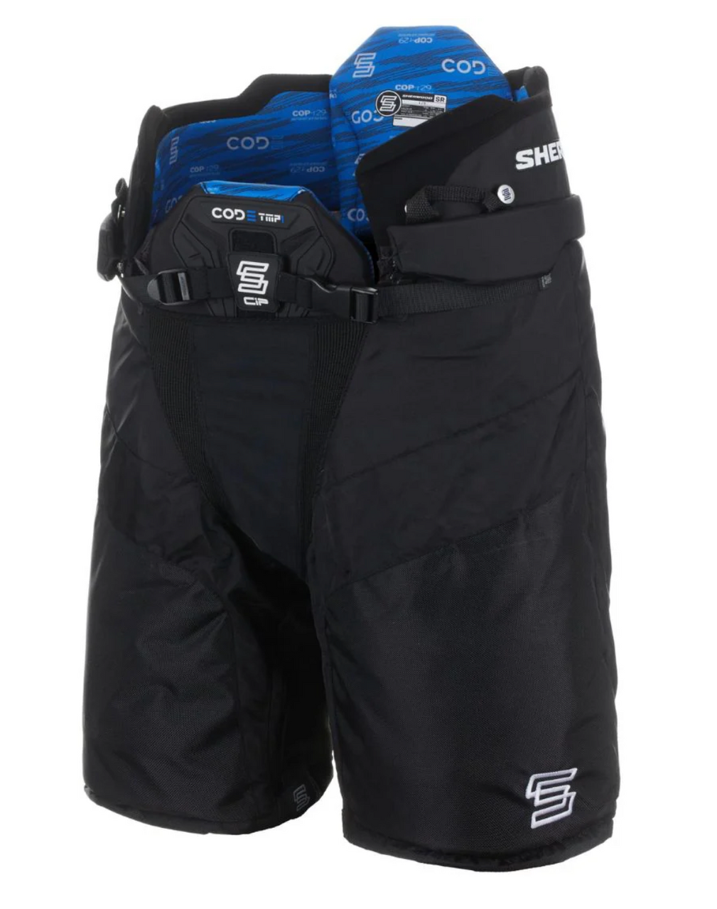 Sherwood Code TMP 1, Junior Ice Hockey Pants, Viconic Impact Protection, adjustable hockey pants, elite-level protection, customizable fit, hockey gear, E-Flow Foam, COP-r29 liner, impact protection, hockey safety, ice hockey equipment