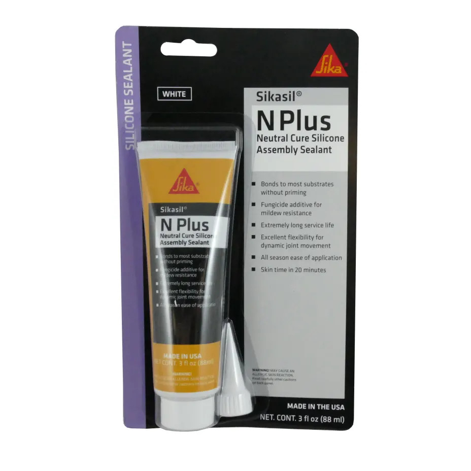 Sikaflex N Plus Cure, silicone sealant 3 oz, mildew-resistant sealant, all-season silicone sealant, flexible joint sealant, long-lasting adhesive, Sikaflex dynamic joint movement, waterproof sealant, fast skin time sealant, high-performance silicone
