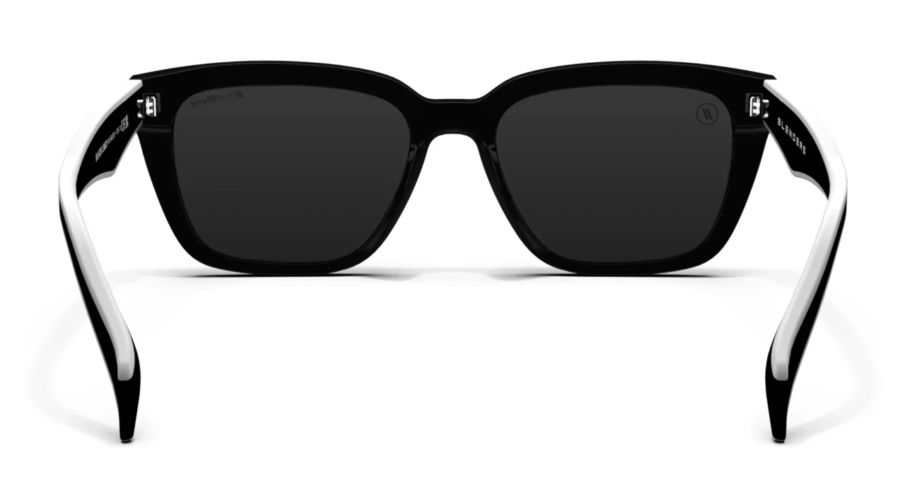 Blenders Mave Black Limo Cat Eye Sunglasses with gloss black frame and smoke lenses