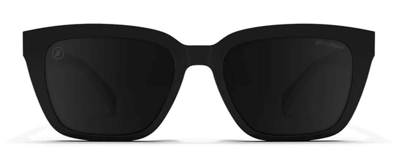 Blenders Mave Black Limo Cat Eye Sunglasses with gloss black frame and smoke lenses