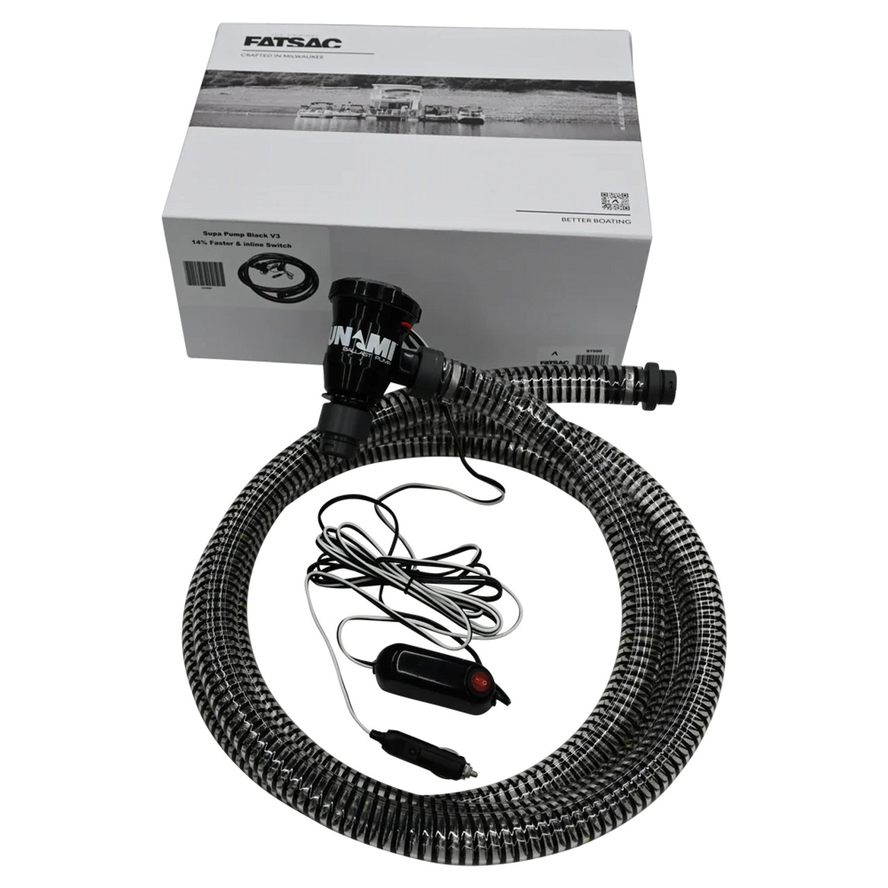 Supa Pump 3.0 ballast pump with extended hose and power cord