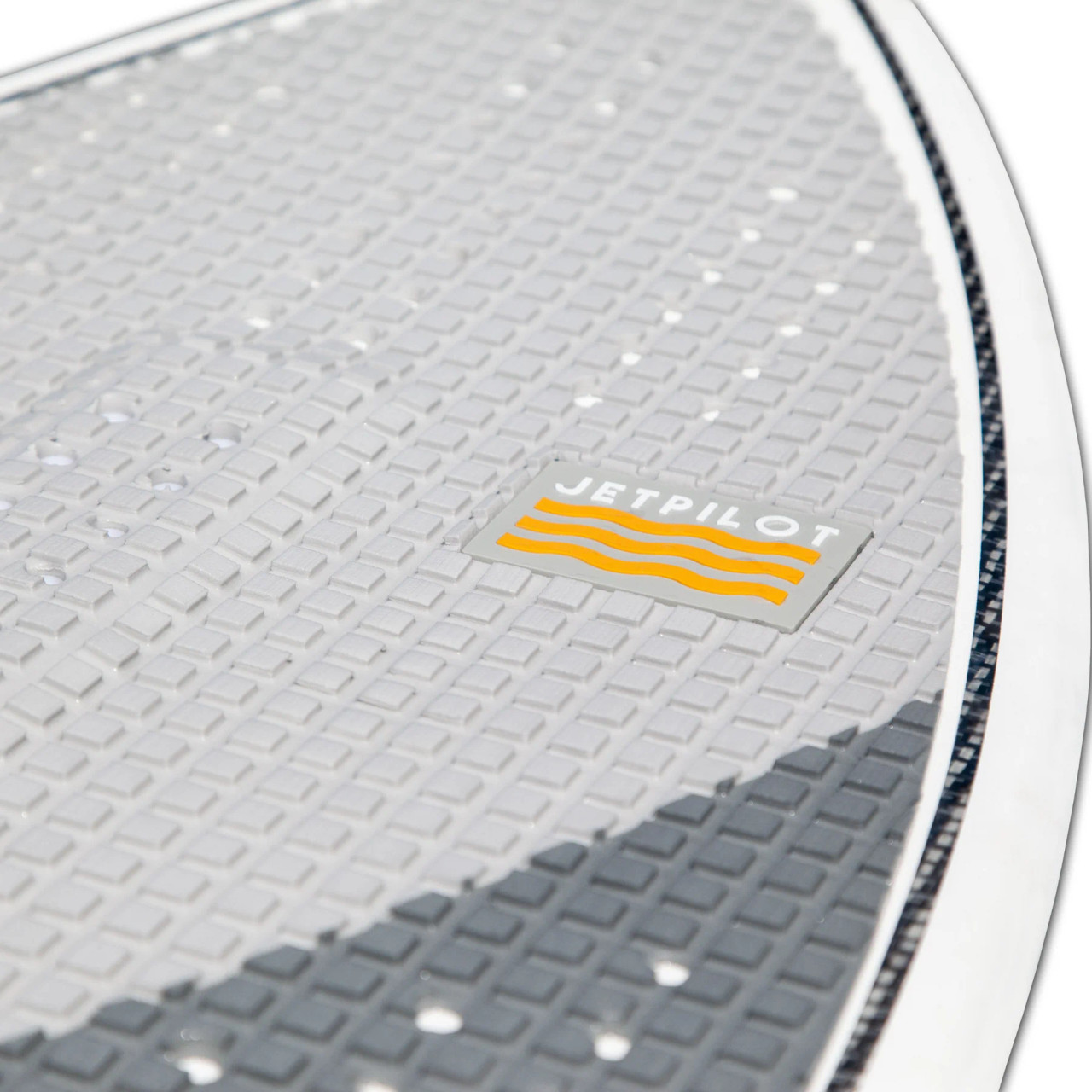 Full traction pad with arch bars on Jetpilot The Tide wakesurf board