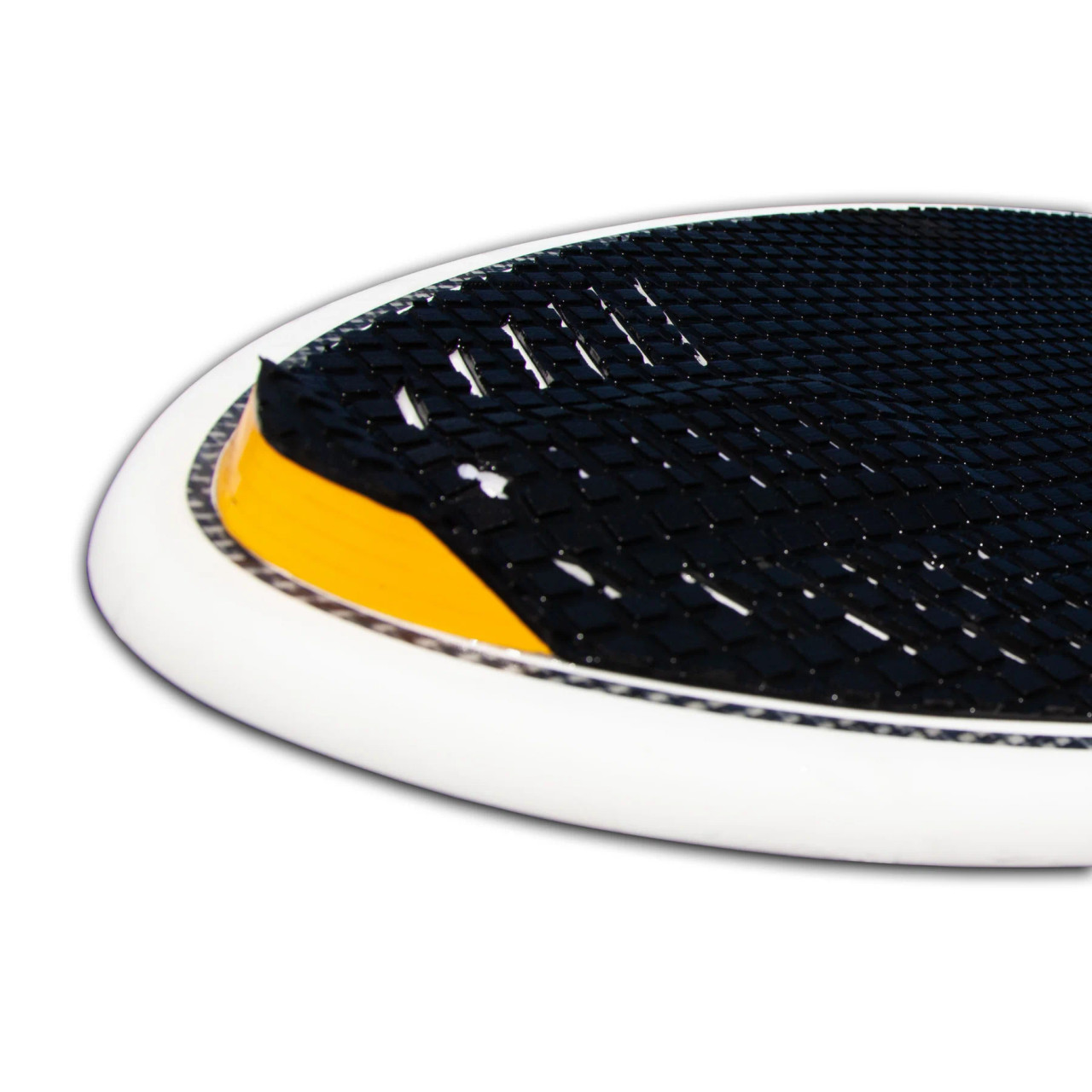Rear wedge tail kick and single center fin on Jetpilot The Tide