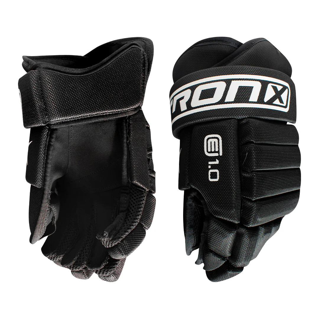 TronX E1.0 Junior Hockey Gloves front view
