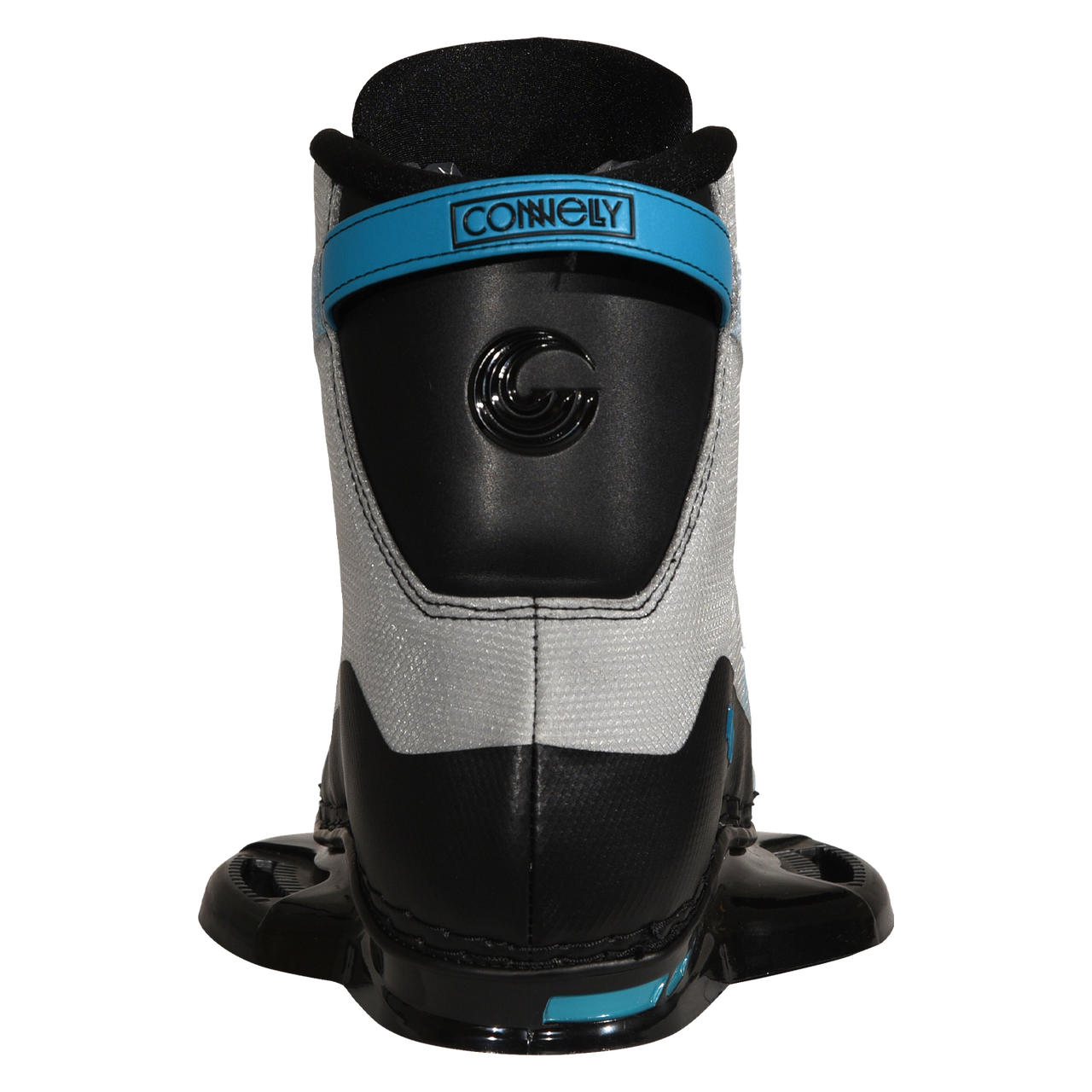 Rear view showing deep heel pocket and Achilles pads on Connelly Empire Wakeboard Binding