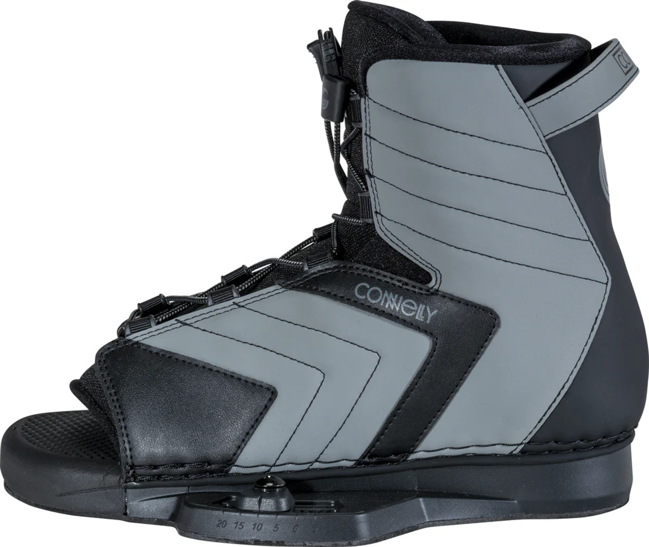 Side profile of Connelly Optima Wakeboard Boot showing lace system Side profile of Connelly Optima Wakeboard Boot showing lace system