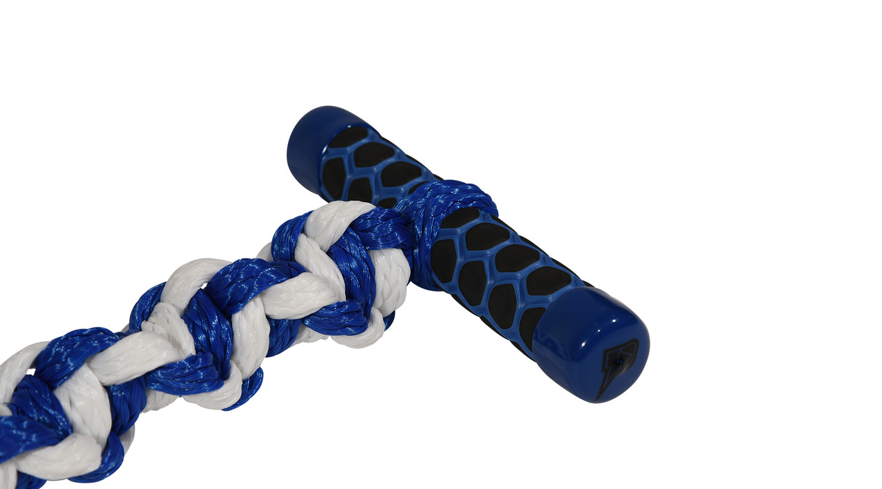 6-inch EVA T-Bar grip on blue Proline Classic Wakesurf Handle 6-inch EVA T-Bar grip on blue Proline Classic Wakesurf Handle