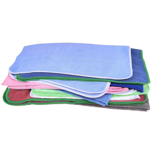 Microfiber cleaning towels assorted sizes 12x12 to 16x16