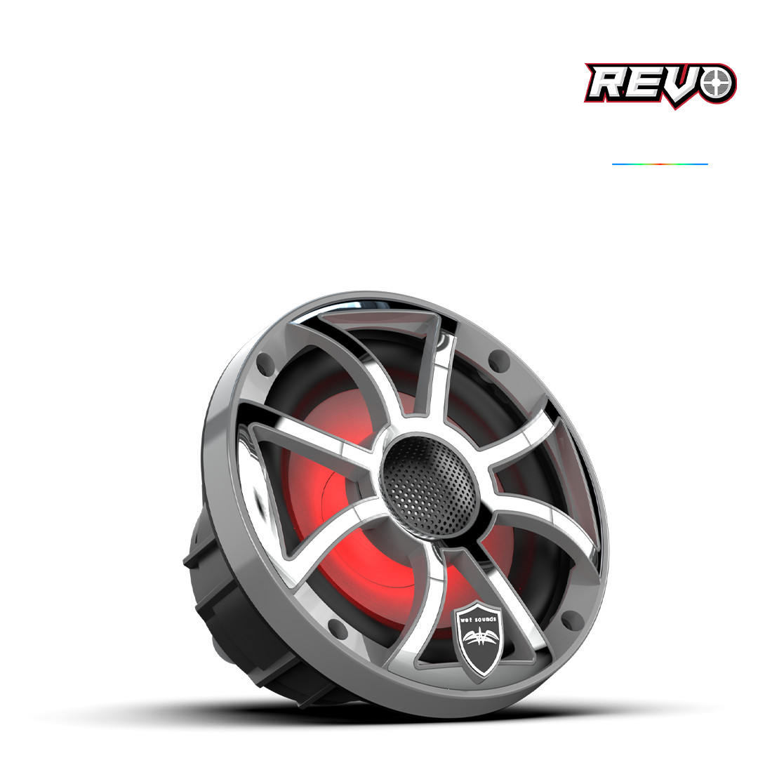 Wet Sounds REVO V3 6.5 inch marine coaxial speaker side view