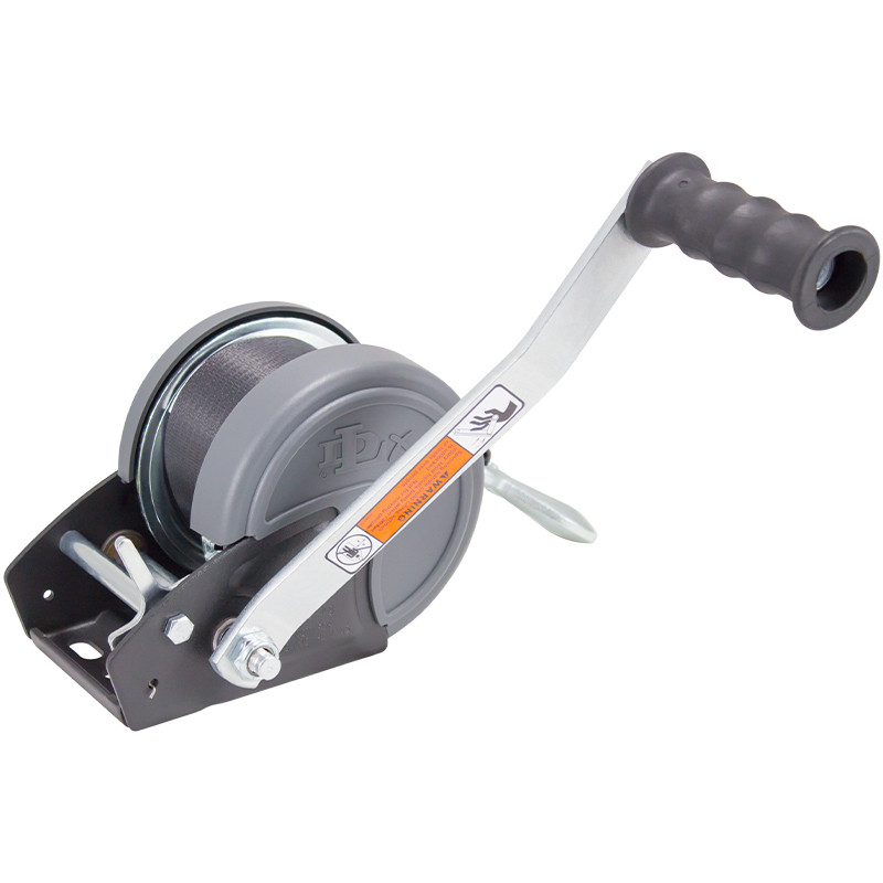 Dutton-Lainson DLx1500 pulling winch with 20 ft polyester strap and snap hook