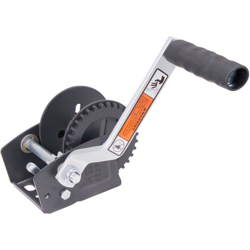 Dutton-Lainson DLC600 600 lb manual pulling winch in matte black