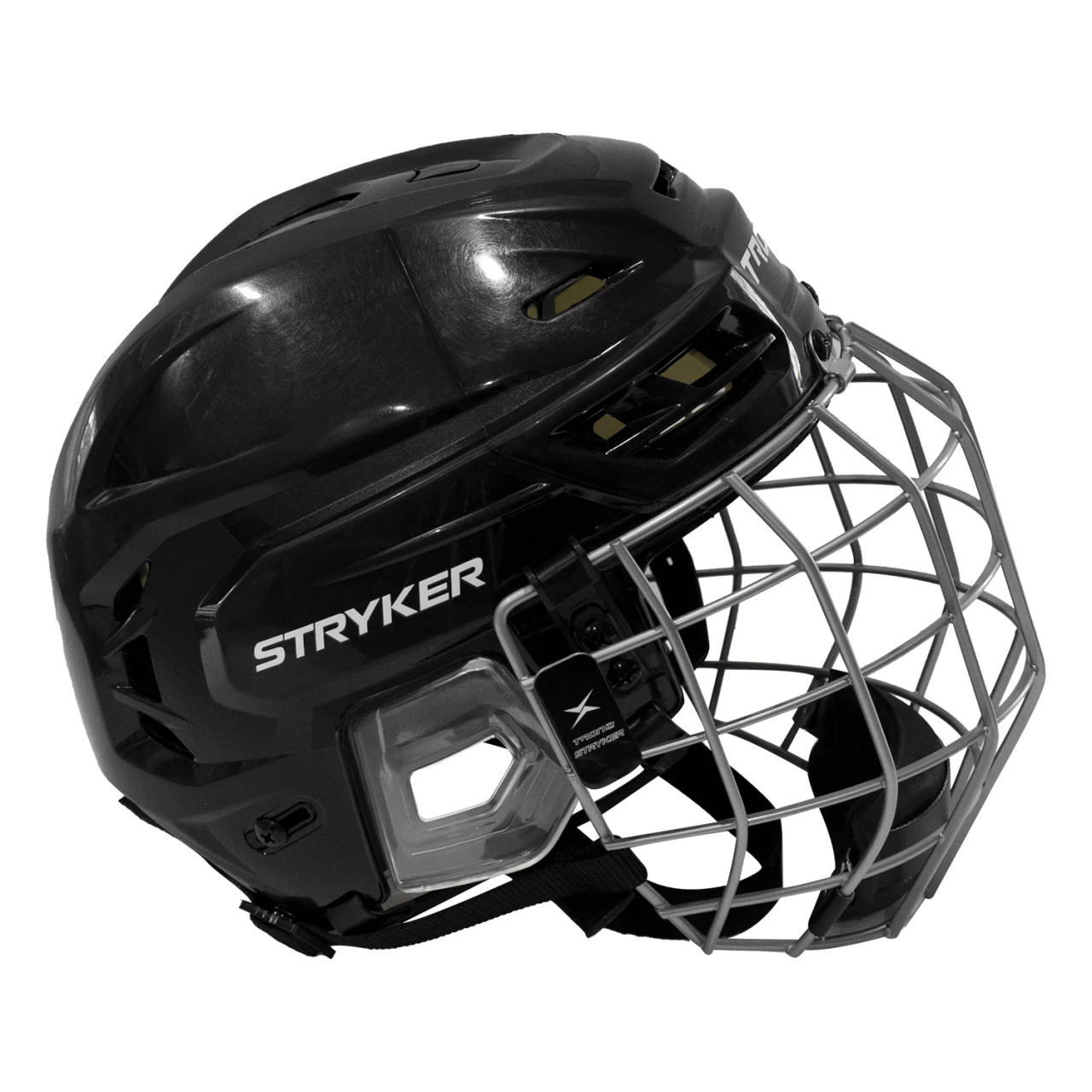 TronX Stryker adjustable hockey helmet side profile