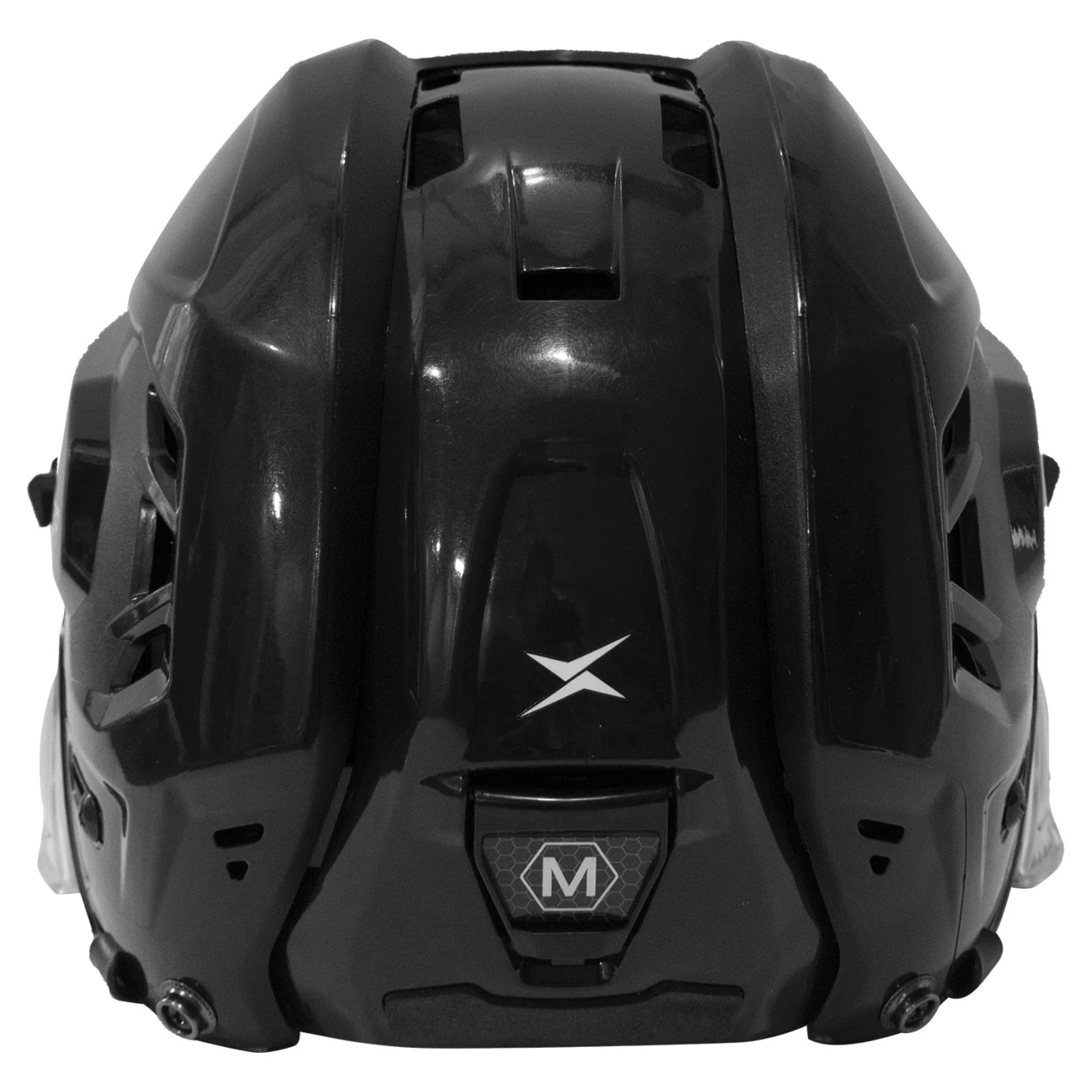 TronX Stryker helmet rear view with dual ridge crown
