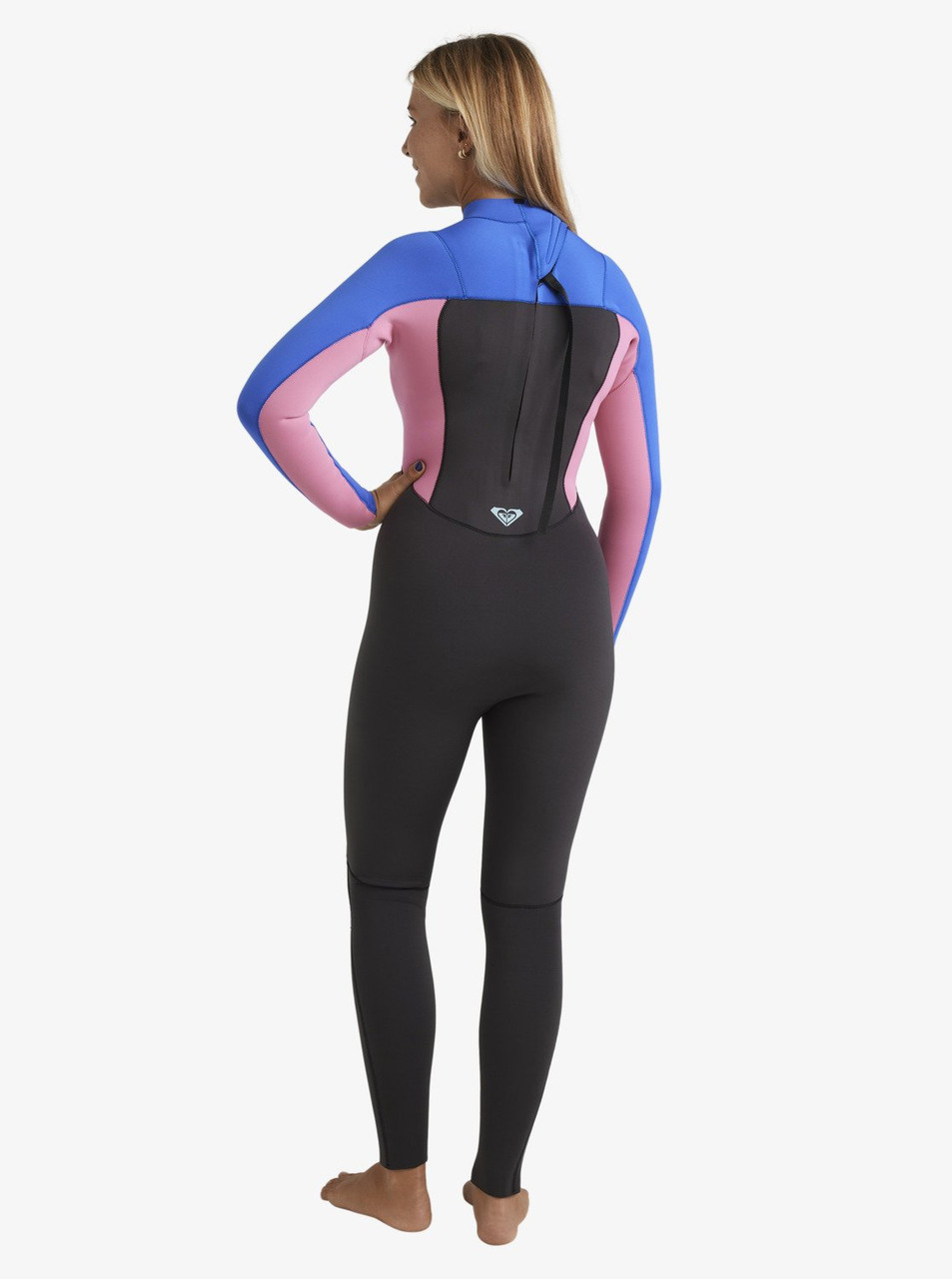 Roxy Women’s 3/2mm Prologue+ Back Zip Wetsuit Cobalt back view