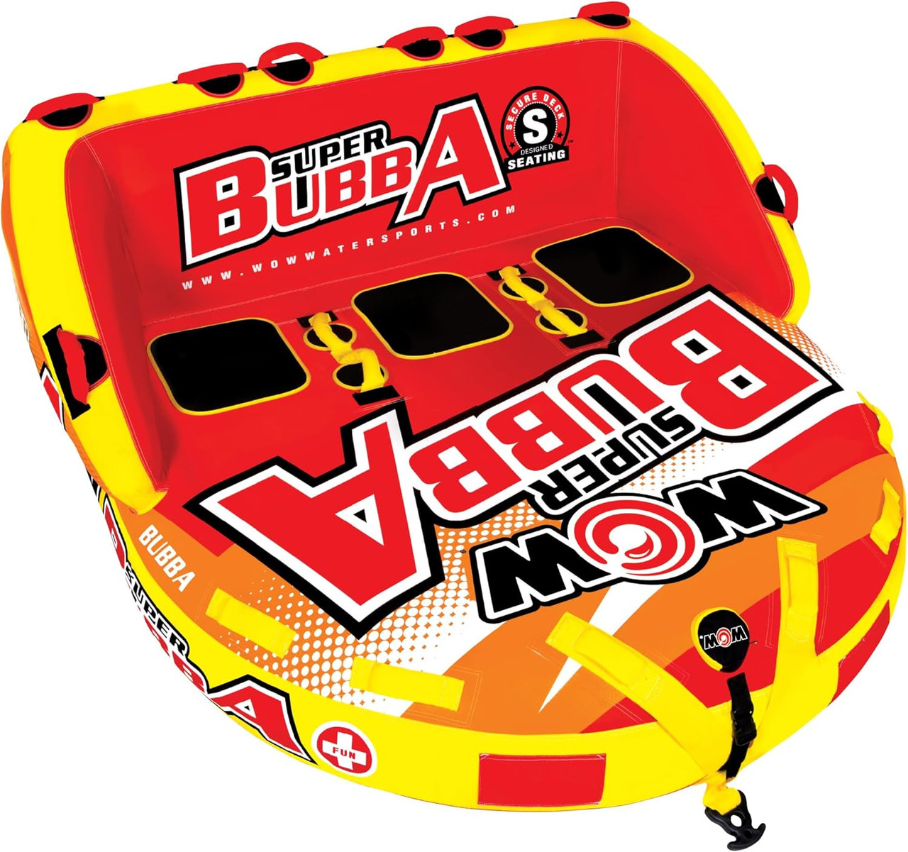 WOW Super Bubba 3 person towable tube front view