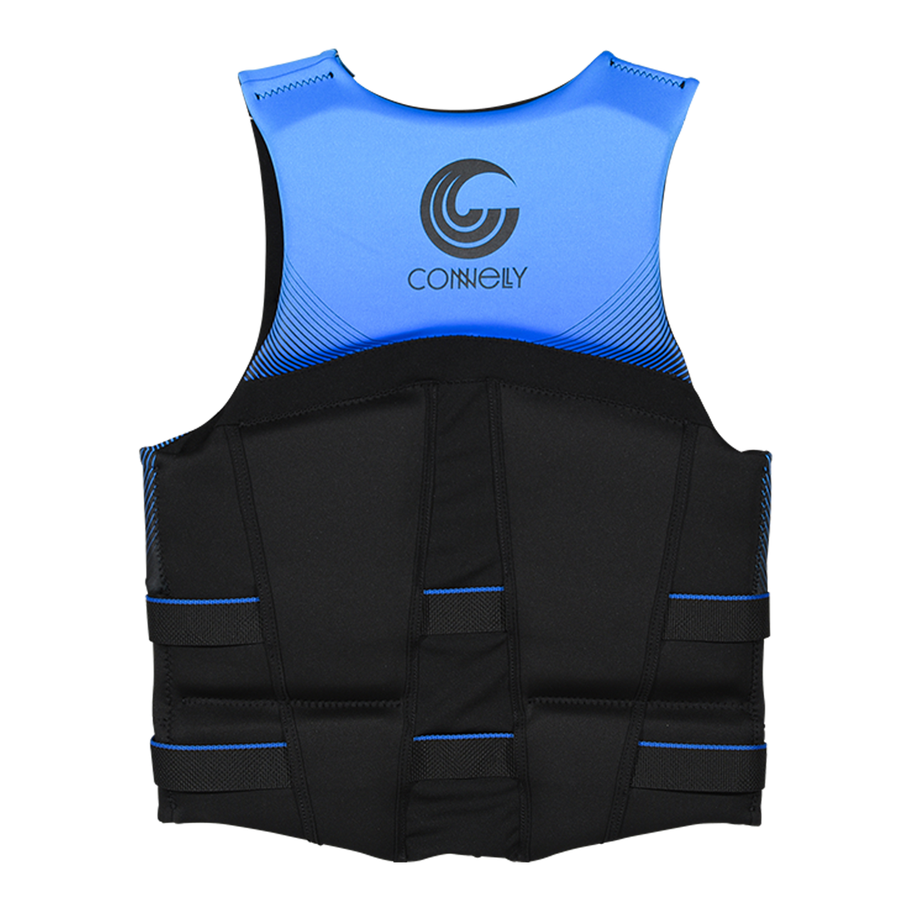 Connelly Premium men’s neoprene life jacket back panel view