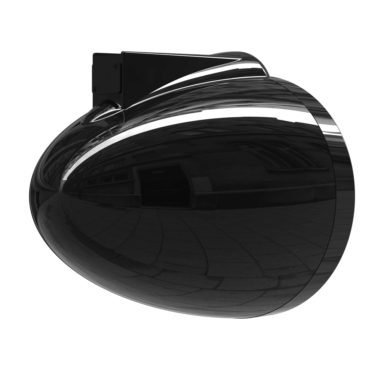 Wet Sounds REV8 Black V2 side profile showing horn and woofer