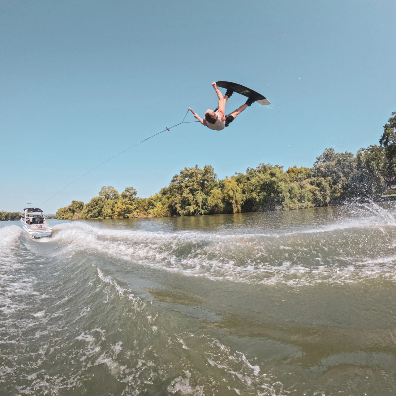 JB O'Neill signature vest wakeboard riding