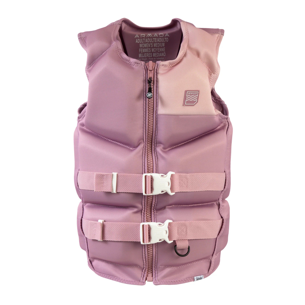 Jetpilot Women’s Armada CGA Life Vest 2026 front view rose