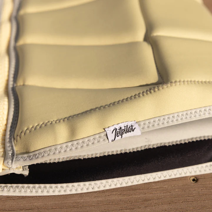 Close-up of neoprene material on Jetpilot women’s vest