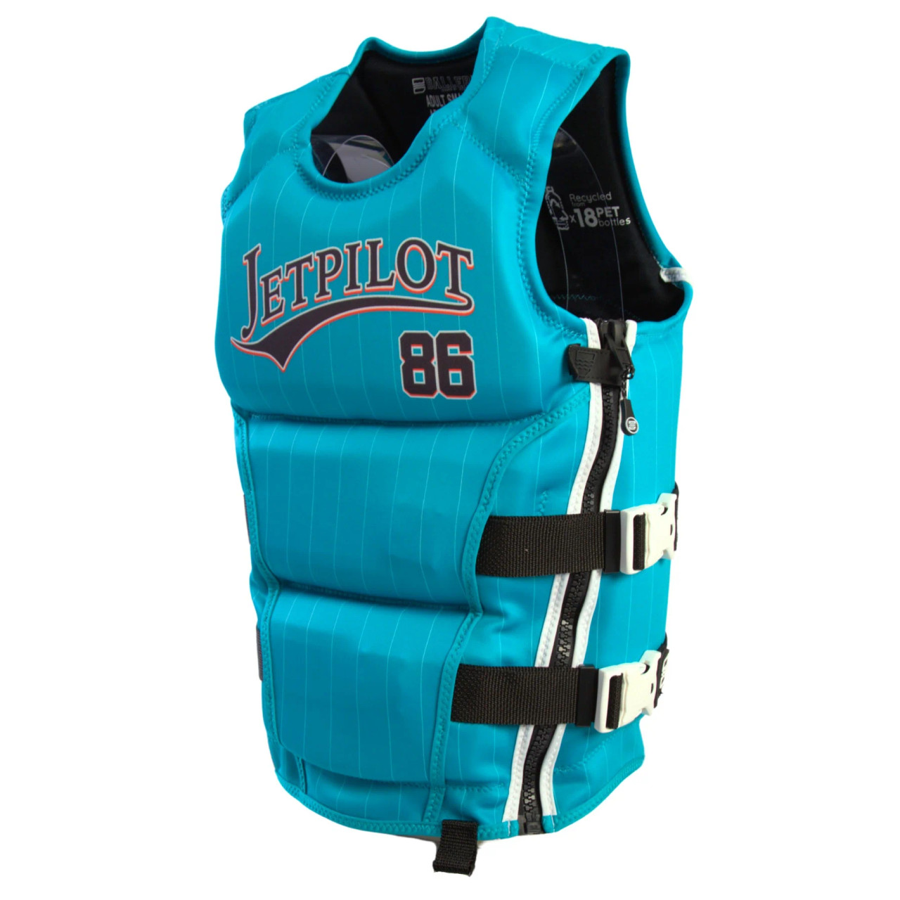 Jetpilot Baller life vest side entry zipper detail