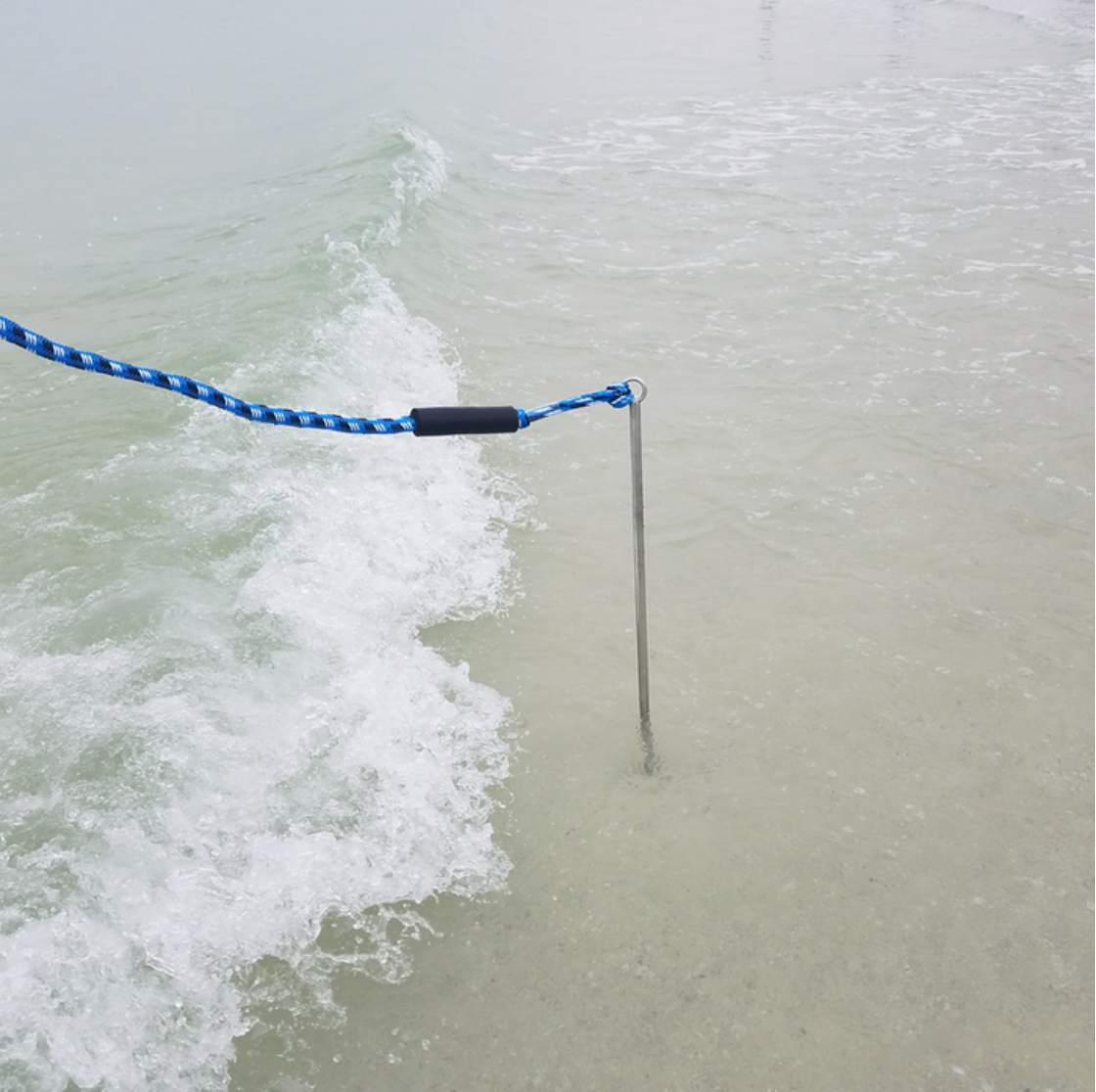 stainless steel beach anchor, sand anchor for boats, 36-inch boat anchor, Redrock auger anchor, pontoon sand anchor, boating accessories, beach boat anchor, screw-in boat anchor, best sand anchor, stainless steel auger anchor