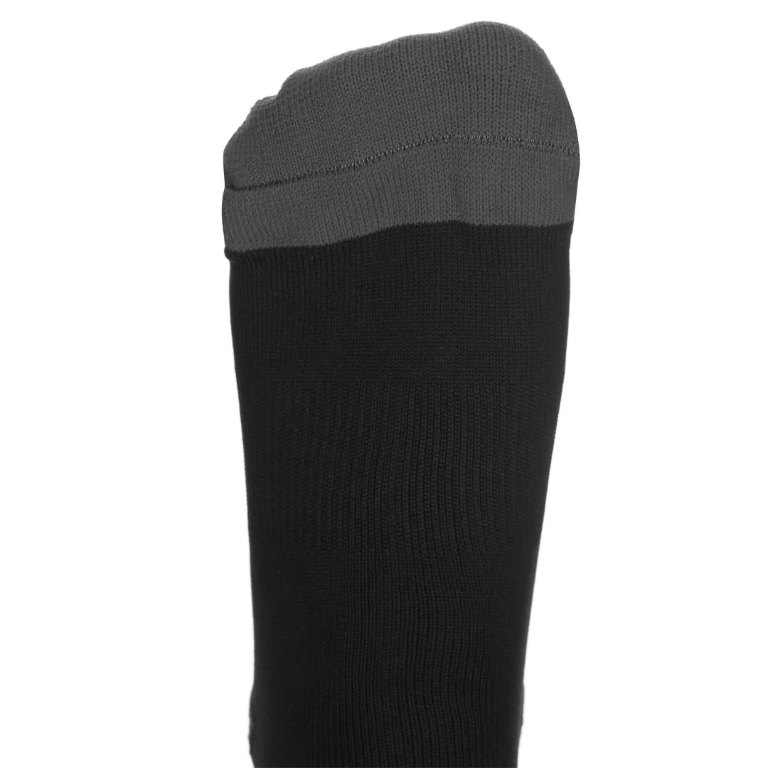 Close-up of TronX hockey socks 210D cut-resistant fiber material