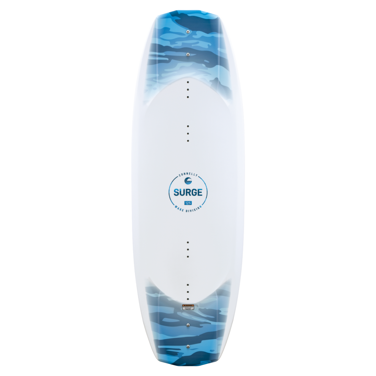 Connelly Surge 125 wakeboard top graphic with 3-stage rocker profile for kids