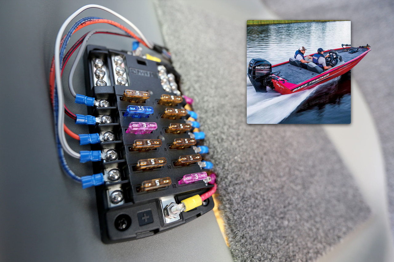 Blue Sea Systems ST Blade Fuse Block - 12 Circuits with Negative Bus and Cover - 5026