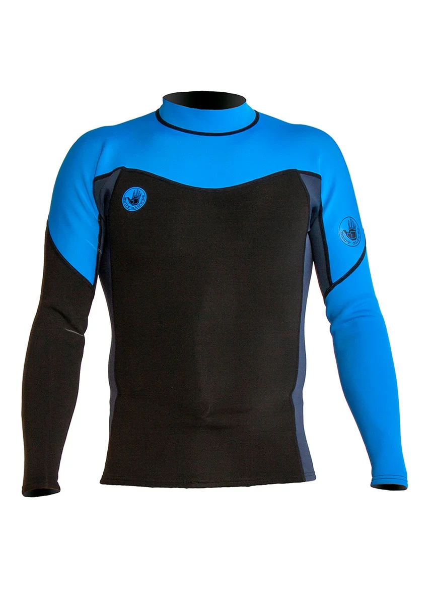 Body Glove Men’s 1mm Variant wetsuit jacket front view showing long sleeve pullover design
