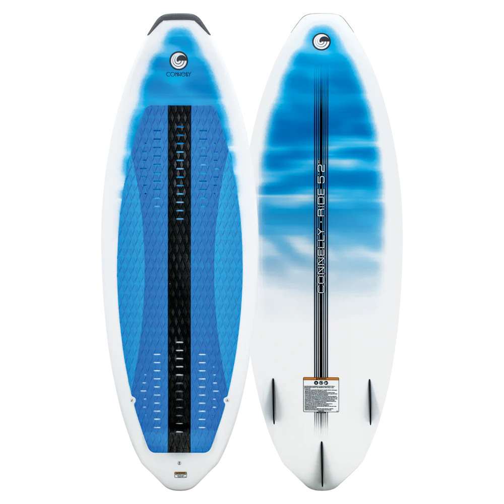 Connelly Ride 5'2" Wakesurf Board 2024 – Beginner-Friendly Cruiser with EVA Pad & Removable Fins