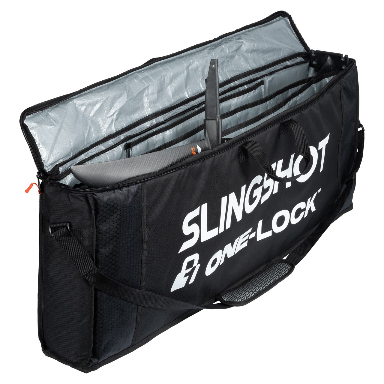 Slingshot One-Lock hydrofoil bag with protective component sleeves