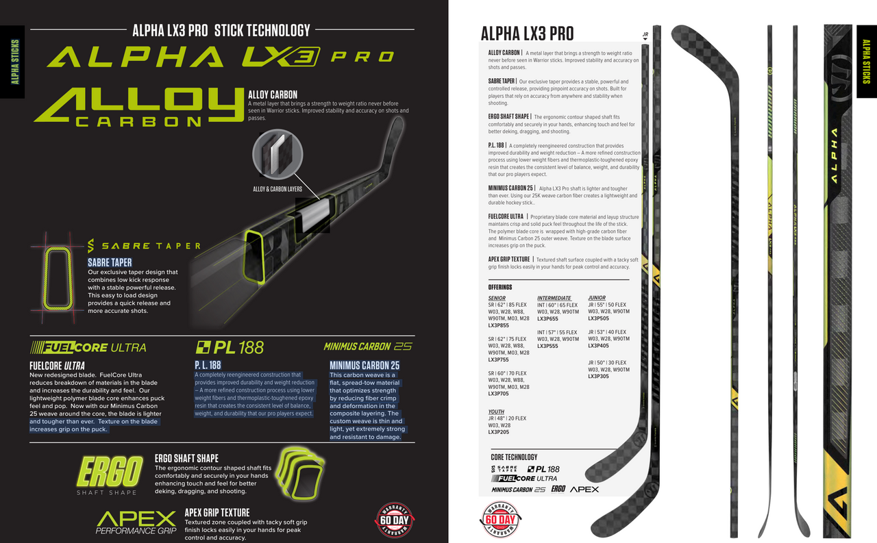 Warrior Alpha LX3 Pro Hockey Stick