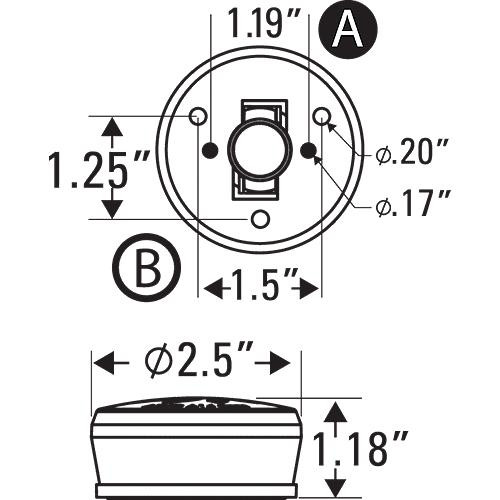 SeaChoice LED All-Round Waketower Navigation Light