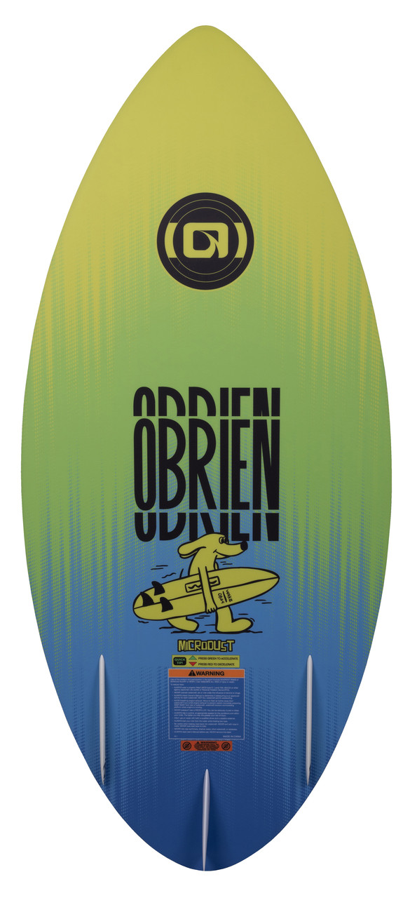 O'Brien Micro Dust 2026 skim style wakesurf board profile