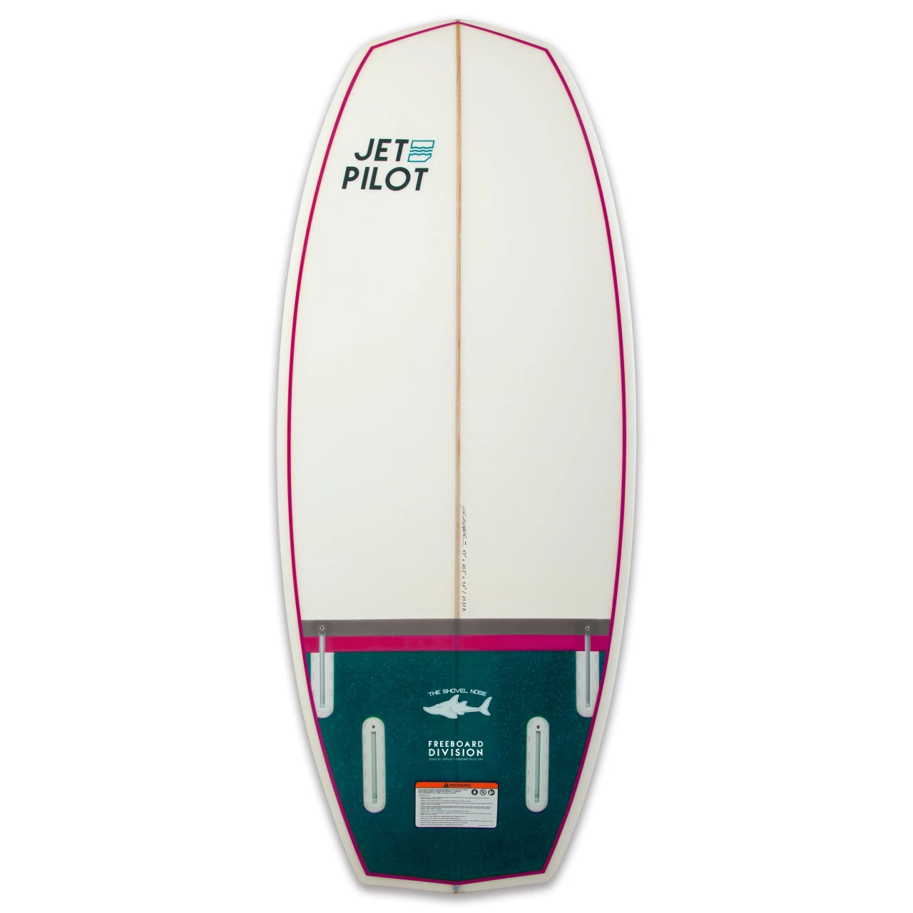 Jetpilot Shovel Nose wakesurf board bottom graphic