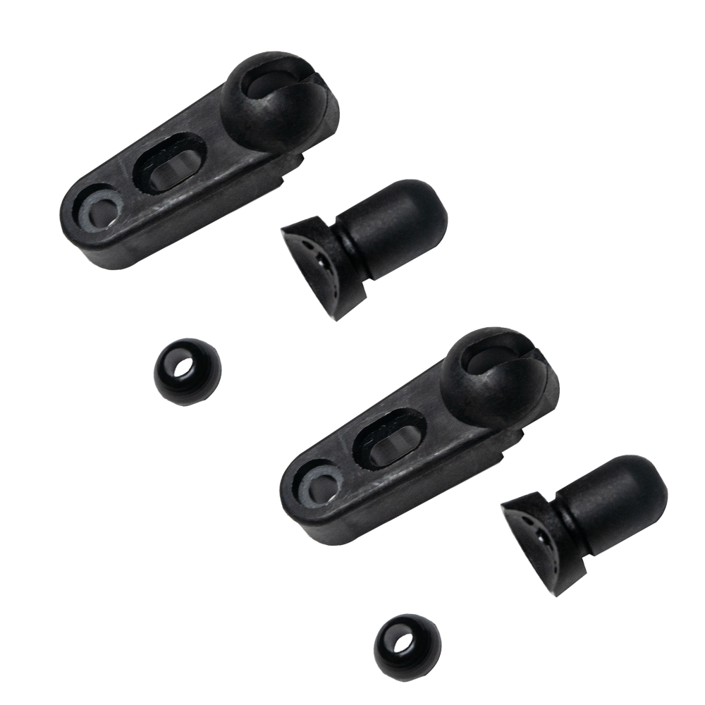 Nylon Windshield Brace Foot Replacement (2 PACK) Fits 1/2" ID Tubing