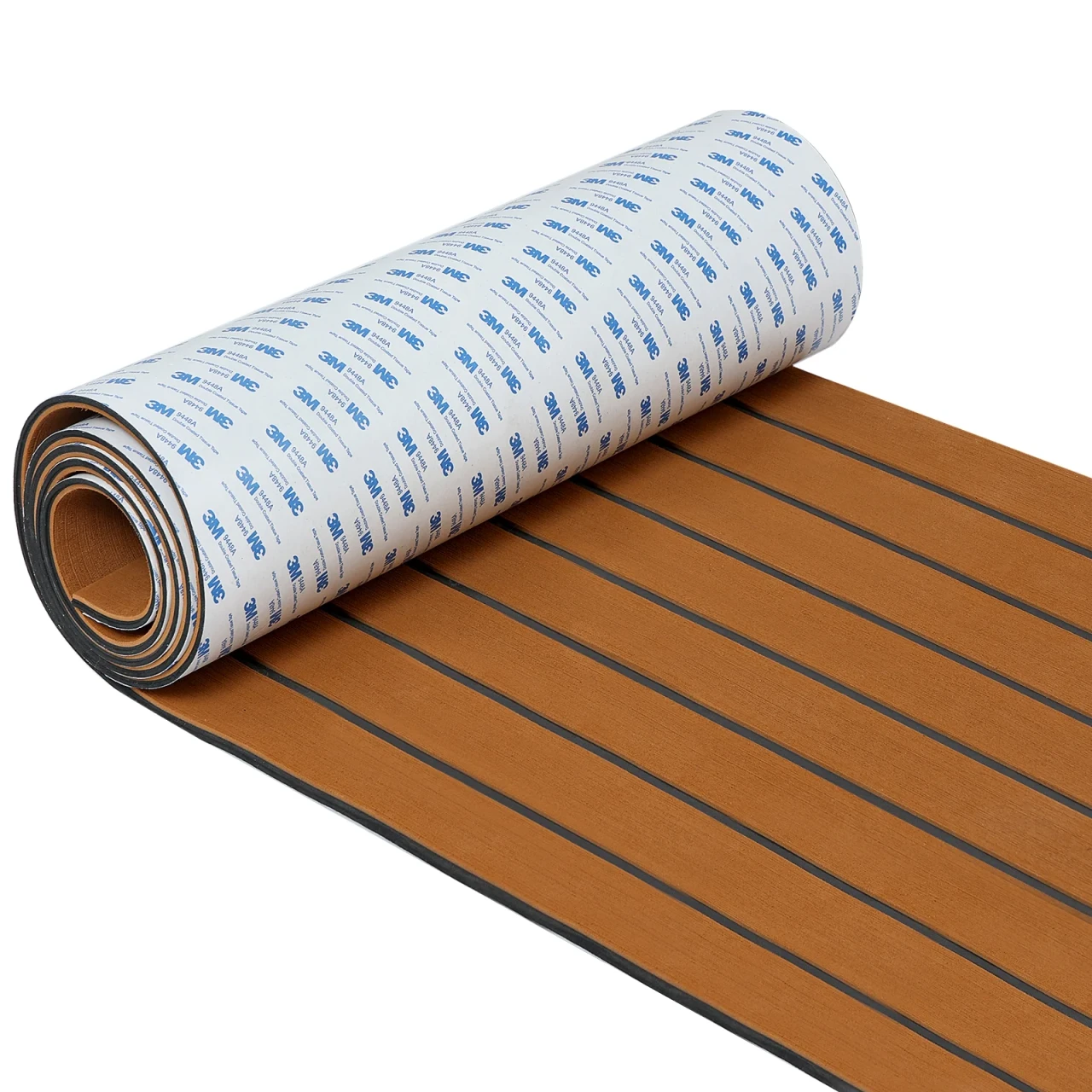 3M Faux Teak Eva Boat Deck Flooring - 95" x 35" Roll