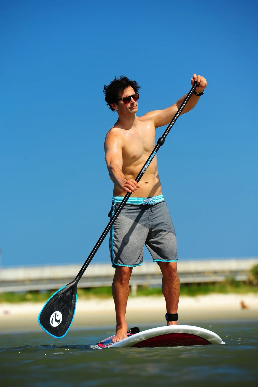 CBC SUP paddle with aluminum shaft and reinforced nylon blade