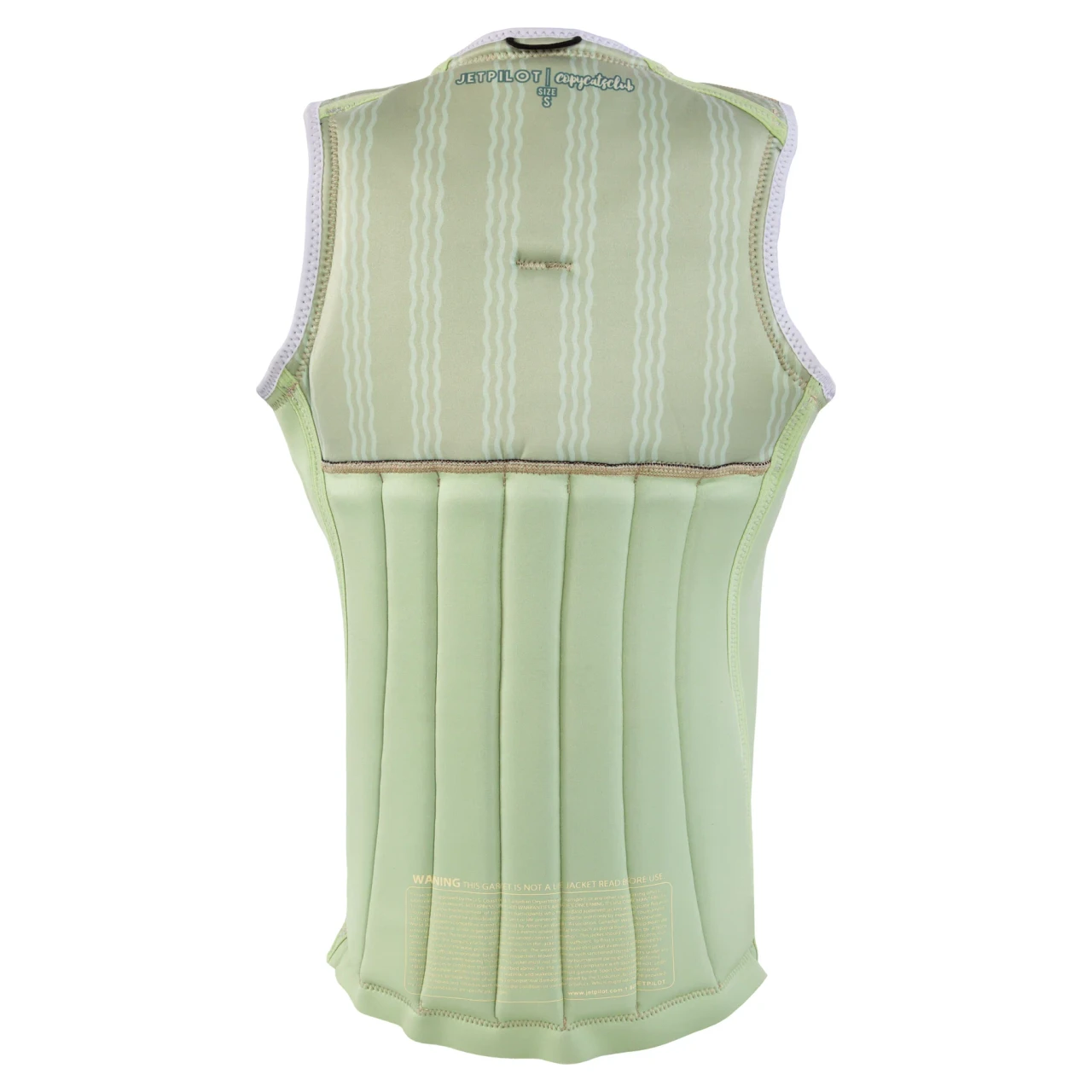 Jetpilot Women's Copycat Club Reversible Comp Vest in Cream reversed back view